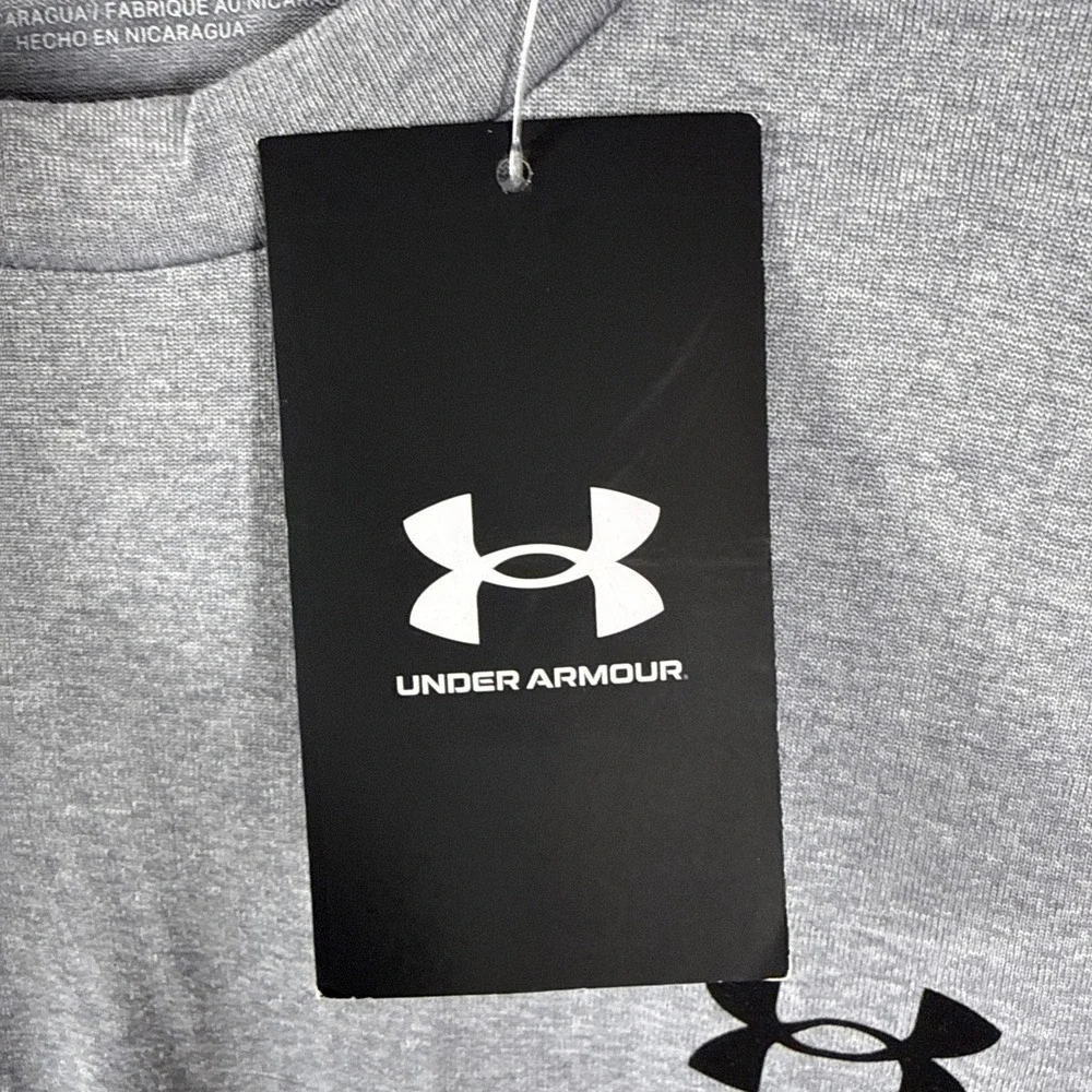 Under‎ Armour Tech 2.0 Men's Grey w/ Black Short Sleeve Shirt Loose Fit Sz Small